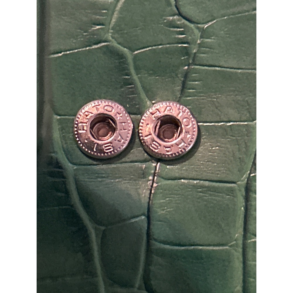 Green Croc Embossed Bifold Wallet Butterfly Charm Kiss-lock Coin Pouch Vintage - Picture 4 of 8